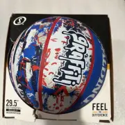 SPALDING Basketball Ball Graffiti Rubber Size 7”/ 29.5” Multicolor New in Box