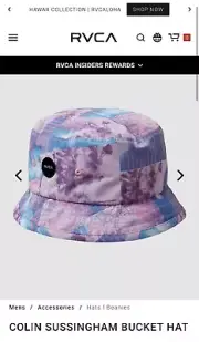 RVCA Colin Sussingham Bucket Hat Size Large/XL SOLDOUT New NWT MSRP $50.00
