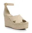 New Tory Burch Selby Leather Platform Espadrille Wedges Women Sz 9.5