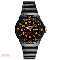 在飛比找三民網路書店優惠-卡西歐CASIO MRW-200H-4B手錶 黑/橘
