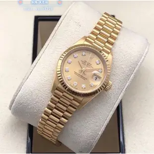 Rolex 勞力士女裝日誌系列後鑲鉆26Mm女表69178腕錶