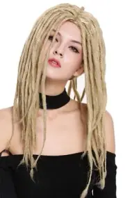 Wig Ladies Men's Carnival Dreadlocks Rasta Reggae Rastafari Surfer Blonde