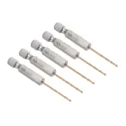 5pcs Titanium Coated Drill Bit with 1/4" Hex Shank - [1.5mm x 62mm] M35 HSS