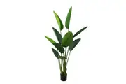 Glamorous Fusion Traveller Palm Tree Artificial Fake Plant Decorative 150cm In Pot - Green