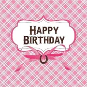 Creative Party Heart My Horse 3 Ply Happy Birthday Napkins (Pack of 16) (UK Size: One Size) (Pink/White)