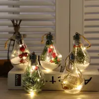 在飛比找蝦皮購物優惠-❤️現貨❤️暖色 原色LED透明聖誕球 聖誕節裝飾品 聖誕樹
