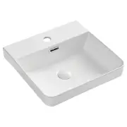 Petra Semi-Inset Basin, Gloss White