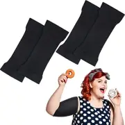 2 Pairs Arm Shapers for Plus Size Women, Upper Arm Large (Pack of 2) Black