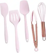 SEWOART Boys and Girls Silicone Cooking Utensils Set Baking Tools Kit Spatula Whisk Spreader Scraper for Home Kitchen