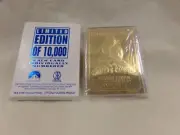 Star Trek 23 Karat Ltd Edition Gold Sculptured Card Resistance is Futile w/ COA