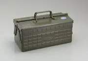 TOYO Steel 2-stage tool box ST-350MG (Military Green)