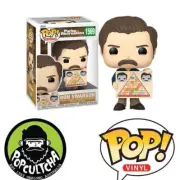 Parks and Recreation - Ron Swanson with Pyramid of Greatness Pop! Vinyl Figure
