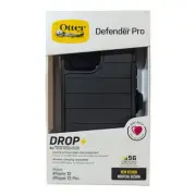 O8. Otterbox Defender Pro Holster Case For Apple iPhone 12 & 12 Pro - Black