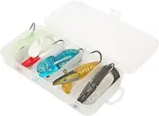 Soft Fishing Lures Kit Lifelike Swimming Actions Single Hook for Fishing Night Fishing