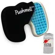 Gel Memory Foam Seat Cushion for Tailbone Comfort – Office Chair Cushion f