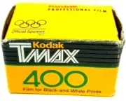 Kodak TMAX 400 35mm Film 24 exposure Expired 01/1999 NOS 135-24 (D6)