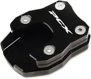 Support Plate Motorcycle CNC Aluminum Side Stand Enlarger Pad Plate Kickstand for PCX150 PCX125 PCX 150 125 2018 2019 2020 2021 (Color : Titanium, Size : 1)