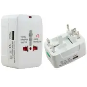 Universal International World Wide Multi Travel Plug Charger Adapter Dual USB