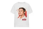 Dexter Unisex Adult Blood Splatter T-Shirt (White) - UTTV15611