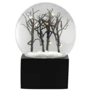 YTC Summit Black Tree Branches with LED Light Up Decorative Water Globe Multi...