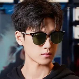 RayBan RB4418D 雷朋太陽眼鏡 成毅李昀銳同款偏光復古眉線框大臉墨鏡 男生品牌眼鏡【幸子眼鏡】