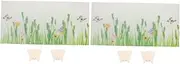 Kisangel 2sets Cat Litter Box Splash Guards Flexible Easy Installation Pee Shield for Litter Boxes Shape for Shops