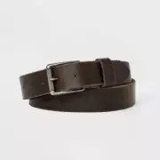 Goodfellow & Co. Men's Textured Roller Belt Brown XL
