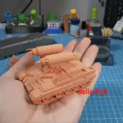 Uncolored 1/72 Tank Russia "BTR-T S8 rocket launcher" Kit Resin Model(3D printed