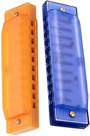 ibasenice 10 Hole Diatonic Harmonica Kids Musical Instruments Plastic Harmonica Toy Educational Music Instrument for Kids