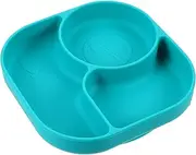 PartyKindom Safe Easy to Use Baby Dinner Plate Silicone Suction Cup Versatile Divided Food Serving Plate Ideal for Toddlers