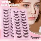 Fluffy Wispy Cross Volume 3D False Eyelashes Cat Eye Lashes Lashes Extension