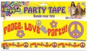 Hippie Decor 60's Decades Woodstock Theme Party Decoration Caution Tape
