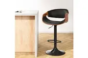 Artiss Bar Stools Gas Lift Leather w/Armrest