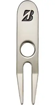 BRIDGESTONE JAPAN Golf Green Fork Divot tool Silver Black