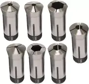 7 PCS 5C Hex Collet 1/4",5/16",3/8",1/2",5/8",3/4",7/8"