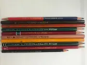 10 RARE VINTAGE SCHWAN PENCILS: STABILO, SWANO, OTHELLO, ULTIMO, NOTABENE, FLORA