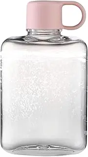 Slim Water Bottle | 360ml Square Portable Flat Water Bottle - Improved Durability, Reusable Tritan Pocket Travel Water Bottle, Travel Bottle Cup for Sports, Camping