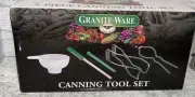 Granite Ware Canning Tool Set 5 Pieces Funnel, Scraper, Jar Wrench, Magnetic Lid