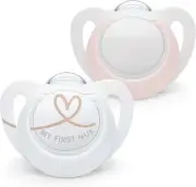 NUK Star Baby Soother, 0-6 Month Girl (Pack of 2)