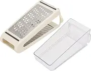 Removable Container Cheese Grater, Cheese Grater with Storage Container, Double Sided Food Grater for Kitchen Food Cheese Vegetables Garlic