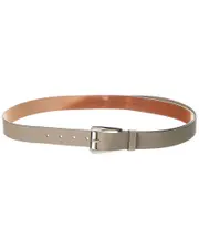 Michael Kors Collection Trapezoid Loop Leather Belt