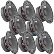8x PRO-GM6 6.5" Midrange Car Speakers 480 Watts 8-ohm Loud Mid Rage Loudspeakers