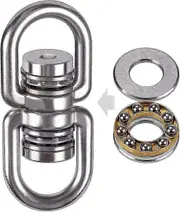 Stainless Steel Swivel 360 Rotating Hook, Heavy-Duty 1200LB Rustproof Hanging Attachment for Outdoor Swings