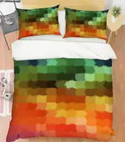 v5678 Bed Sheets Orange Gradient A Bed Pillowcases Duvet Cover Shandra Smith Zoe Bed Sheets IU5678