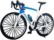 1:8 Scale Alloy Mini Road Bicycle Toy Model Racing Bike Cake Topper Desktop Decoration Crafts for Cycling Lovers Bike Children Boys and Girls (White)