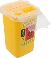 Barber Shop Razor Disposal Box Plastic Container Easy to Use Snap-lock Lid Style