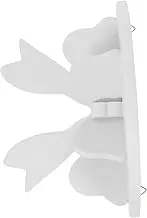 BIUDECO Modern Floating Shelf Wooden Bowknot Decor for Boys and Girls Room Bedroom Wall Storage Rustic Decorative Organizer for Home
