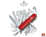 Victorinox Swiss Army Knife 91mm Red SwissChamp 33 Toolbox in Pocket 1.6795