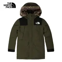 在飛比找蝦皮商城優惠-The North Face北面男款綠色防水透氣保暖連帽羽絨