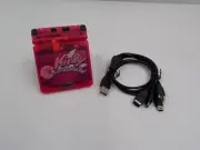 Like New Gameboy Advance SP GBA Kirby IPS Screen Mod Handheld Console + Charger